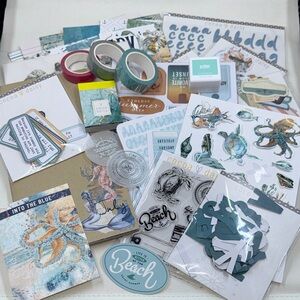 Cocoa Daisy July Into The Blue Stationary Memory Keeping & Planning Kit *Used